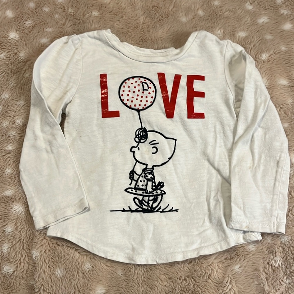 Baby GAP 3T Peanuts Sally Brown long sleeve tee PLAY